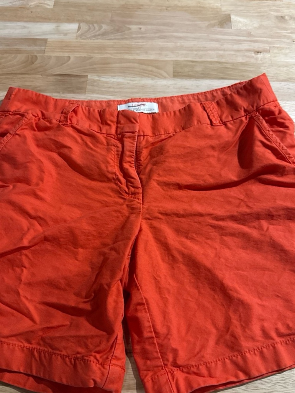 J. Crew Women's Vibrant Orange Bermuda Shorts